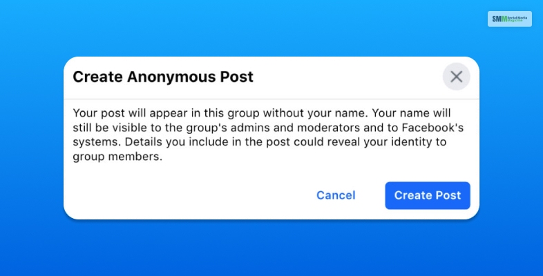 Facebookに匿名で投稿する方法