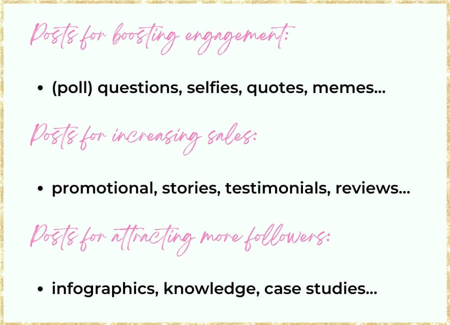 memilih jenis posting Facebook yang tepat