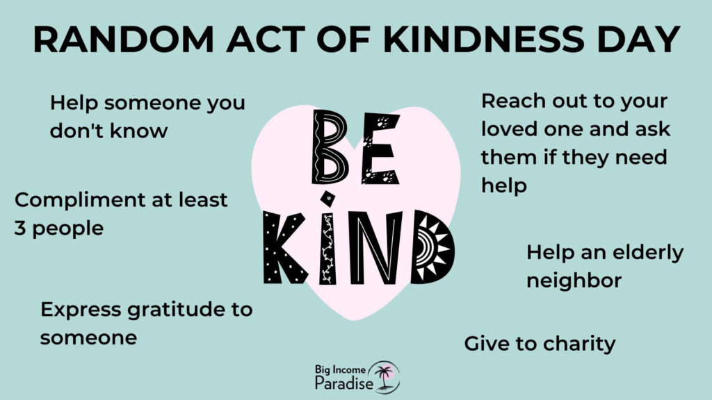 Random Act of Kindness Day - ide media sosial Februari