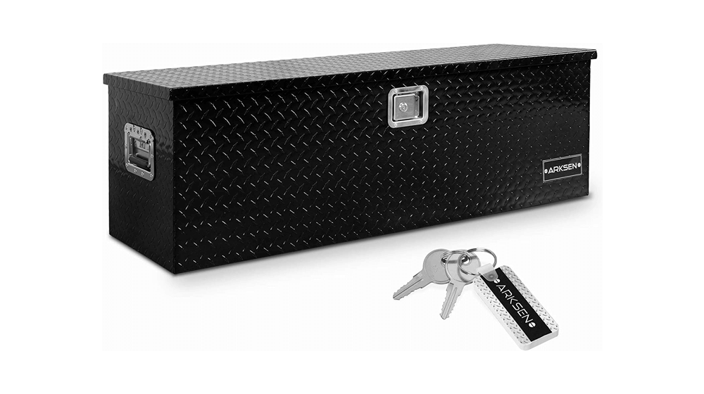 ARKSEN 49 インチ ヘビー デューティー アルミニウム バー トレッド ツール ボックス