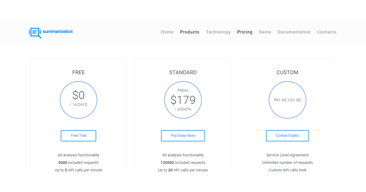резюмировать-бот-цены-страница