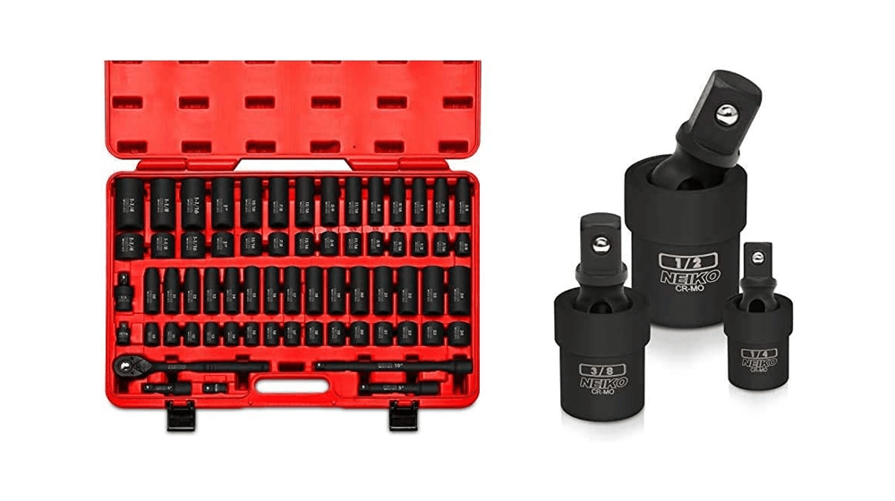 Neiko 02448A 1,2-дюймовый набор ударных головок Drive Master