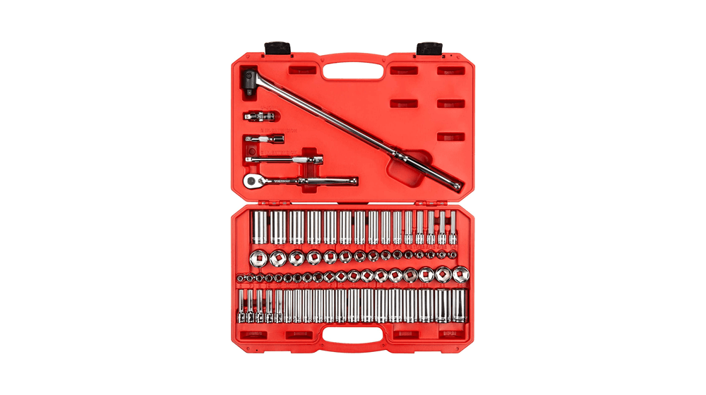 TEKTON 3, 8-дюймовый привод, 6-гранная головка и набор трещоток