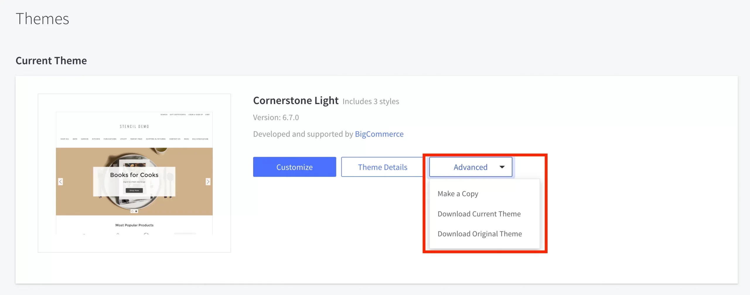 下载 BigCommerce 主题