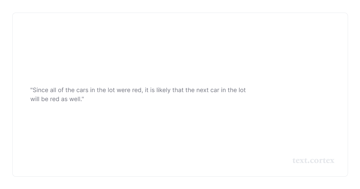 przykład wniosku indukcyjnego