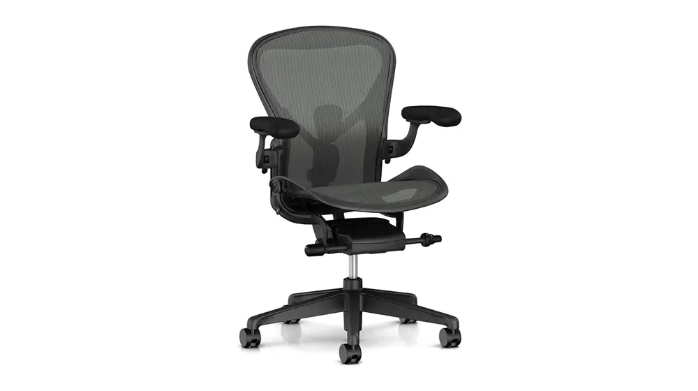 Herman Miller Aeron Ergonomic Chair - サイズ C、グラファイト