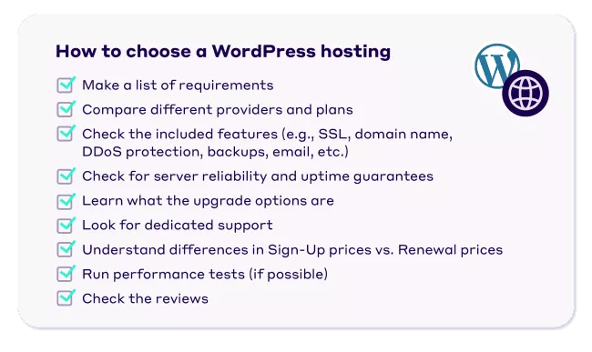 Cara memilih hosting wordpress