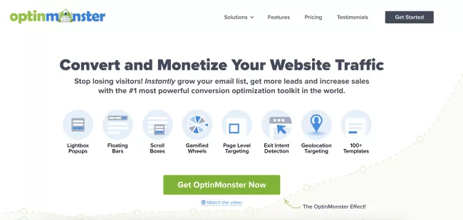 OptinMonster Il miglior plug-in per la generazione di lead di WordPress