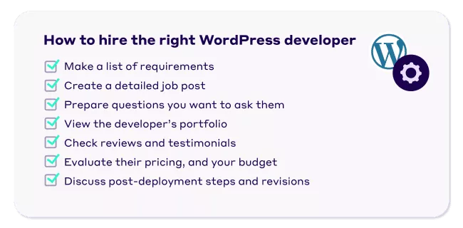 Come assumere lo sviluppatore wordpress giusto