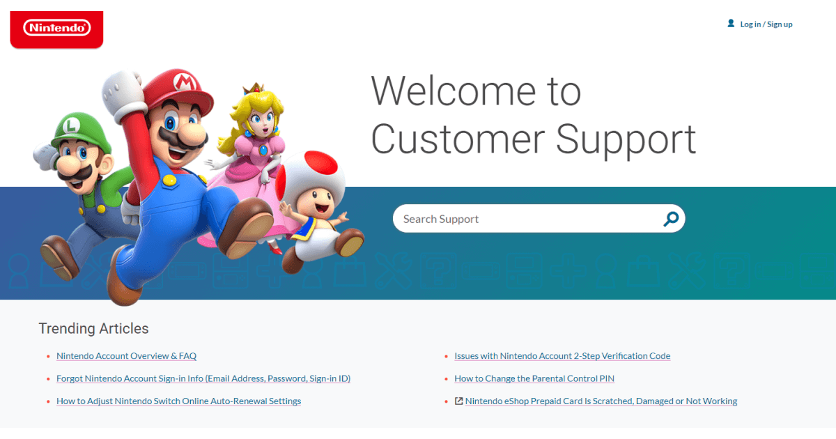 nintendo-game-website-faq-page