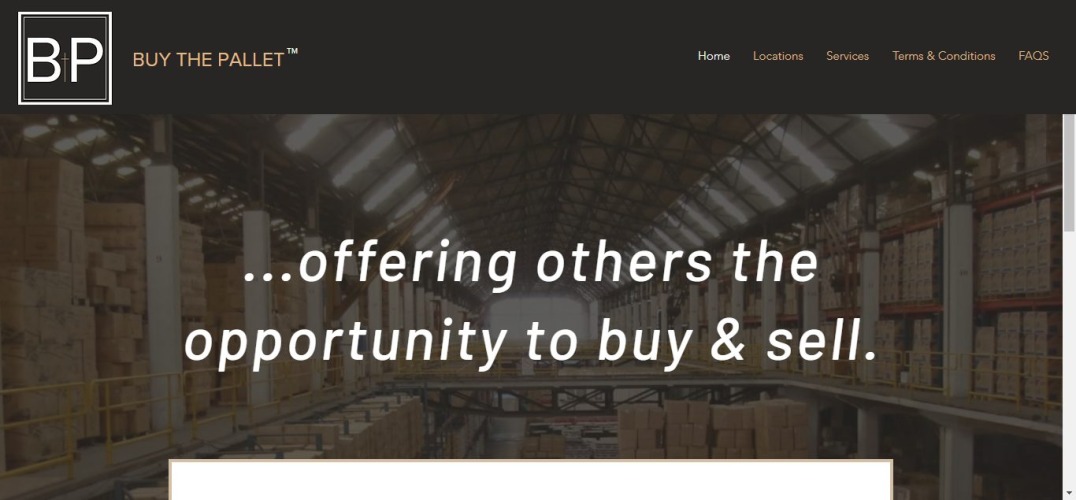 Kaufen Sie auch die Paletten