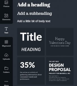 รูปภาพ Pinterest - แบบอักษร Canva
