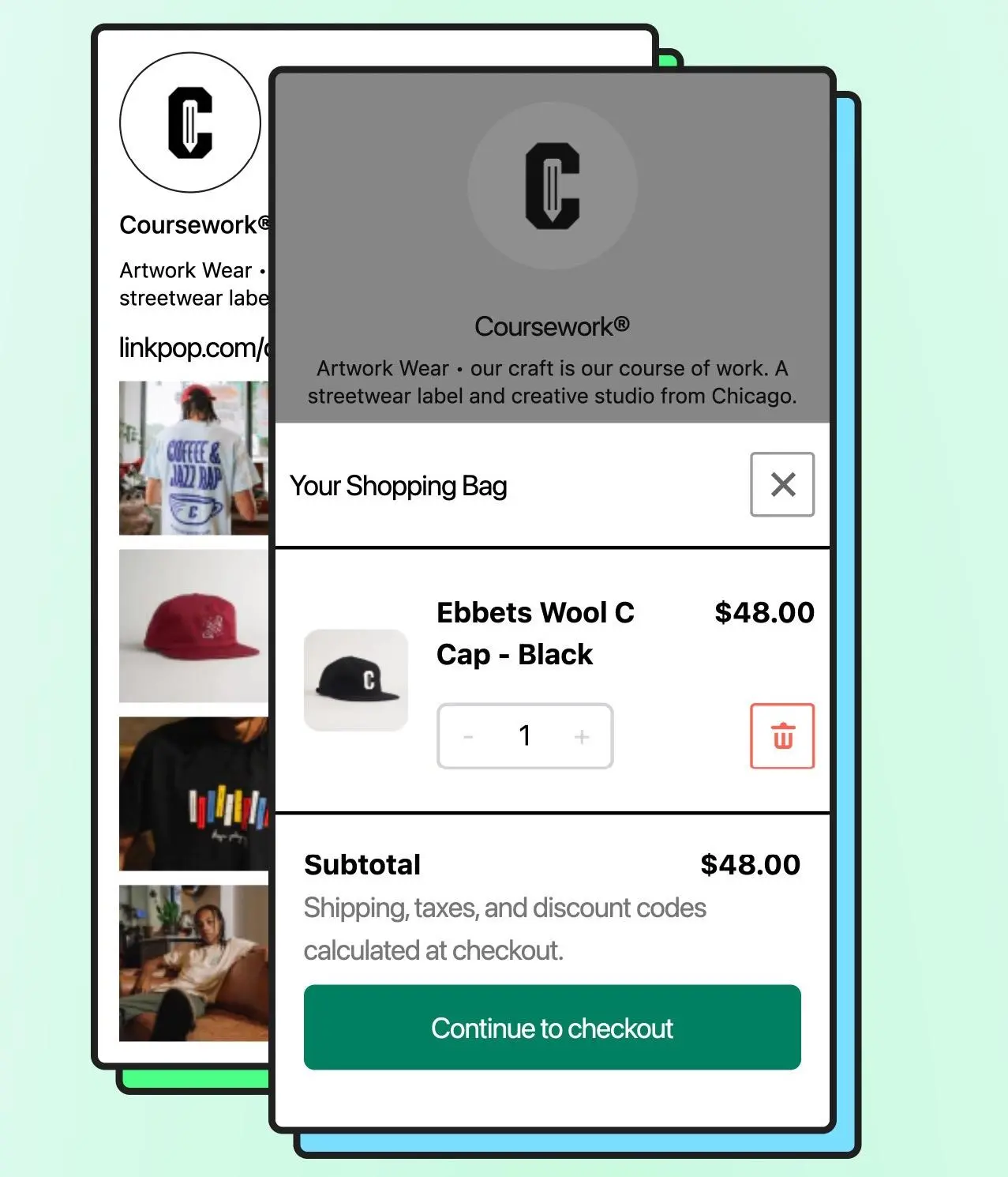 Effettua il check-out con Shopify Starter