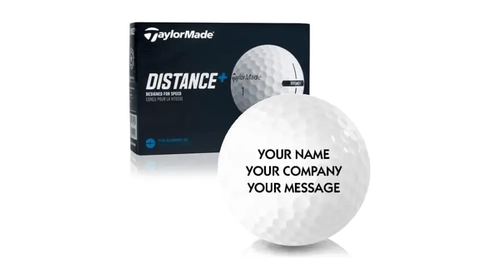 TAYLOR MADE Distance+ Bola Golf yang Dipersonalisasi