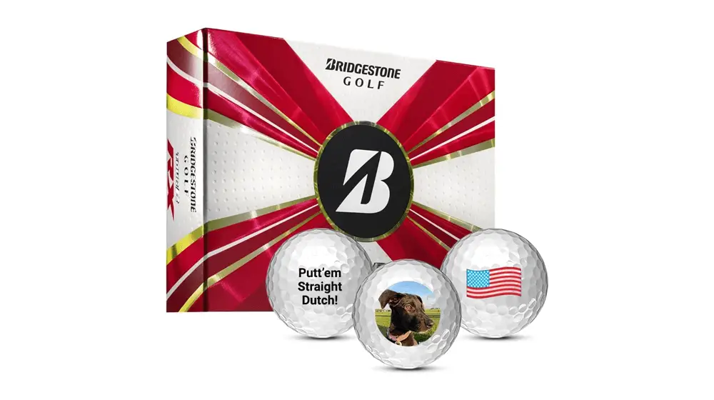Мячи для гольфа Bridgestone Tour B RX персонализированные