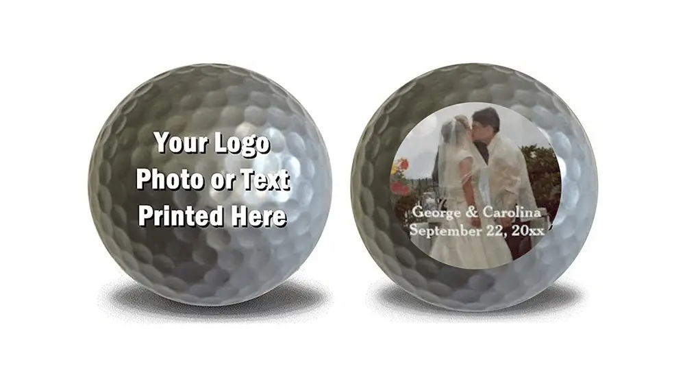Unggah 1 Lusin Bola Golf Berwarna Logo atau Teks Anda
