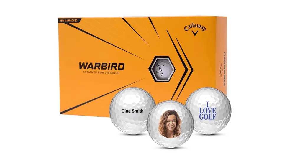 Pack de 15 balles Callaway Warbird - Balles de golf personnalisées