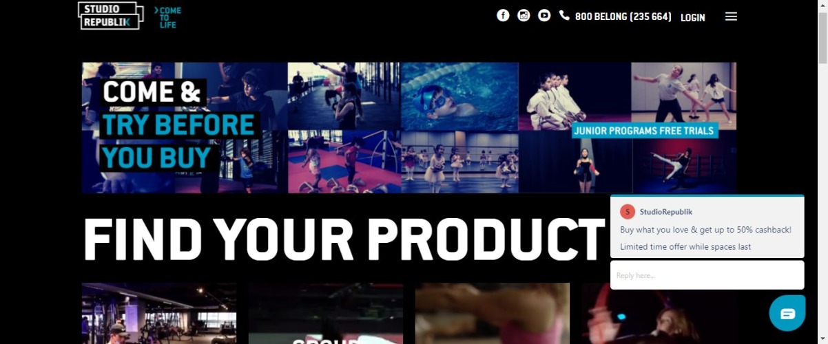 Studio Republik-gym din Dubai