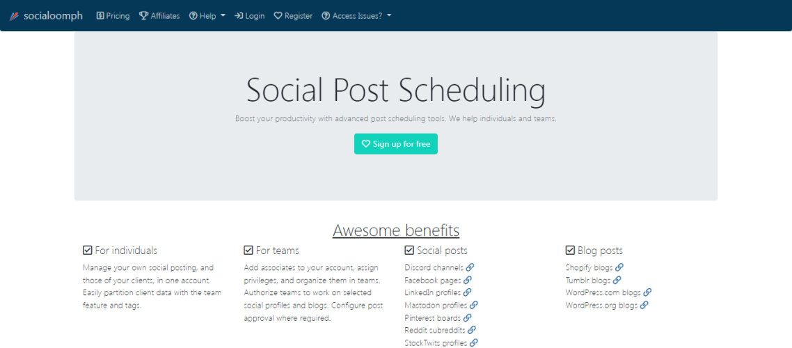 Socialoomph - Social-Media-Marketing-Tools