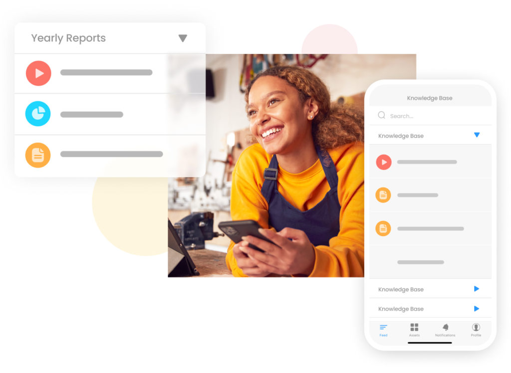 aplikacja do zarządzania wydajnością przedstawiająca roczne raporty dotyczące każdego pracownika