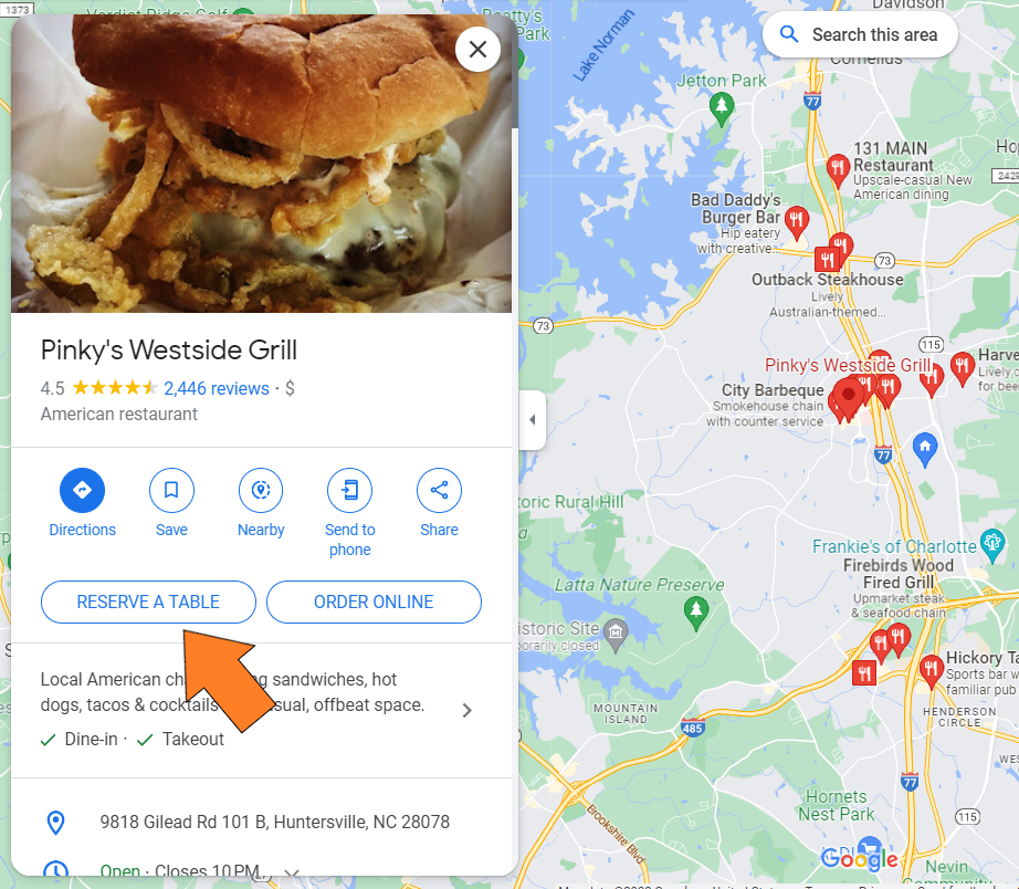 Rezervați cu Google GBP