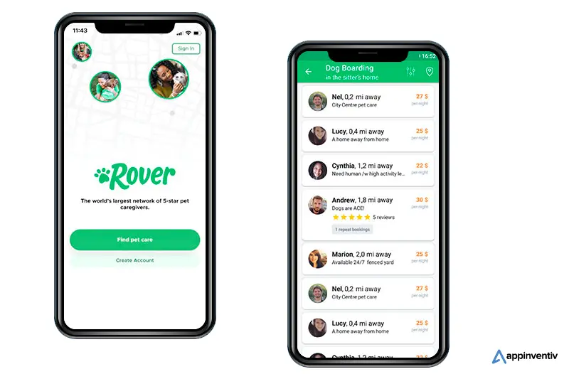Rover mobile app