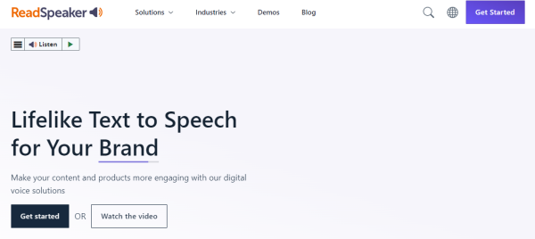 ReadSpeaker - Melhor aplicativo de conversão de texto em fala