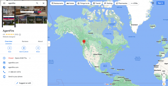 Mapas de Google AgentFire
