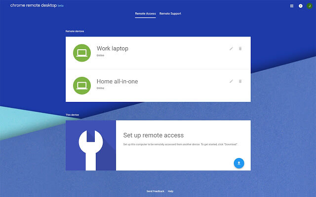 Pulpit zdalny Chrome