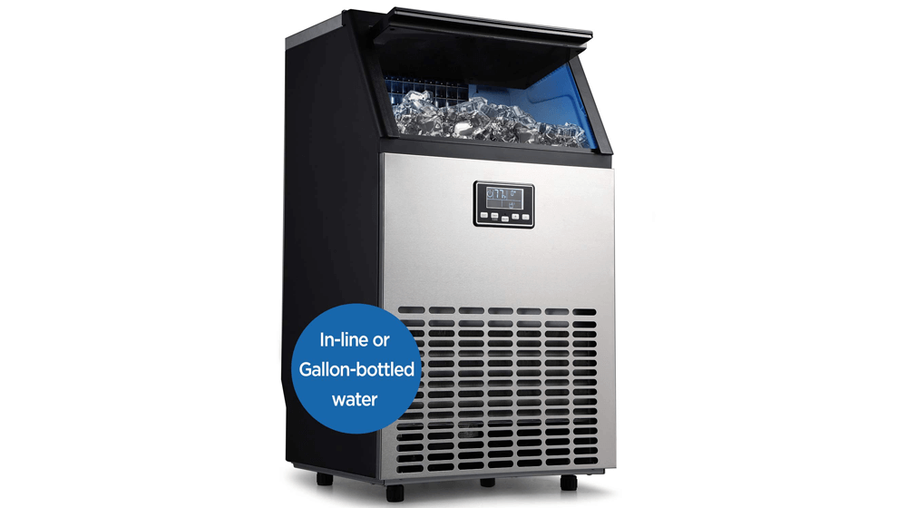 Machine à glaçons ADT en acier inoxydable sous le comptoir Machine à glaçons commerciale autonome