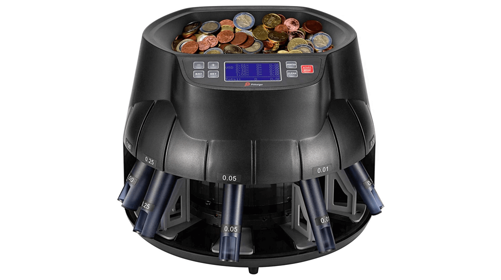 Trieuse et rouleau de compteur de pièces Pittaigo USD