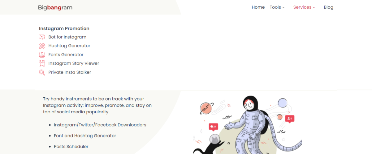 Bigbangram-instagram 自动 dm 工具