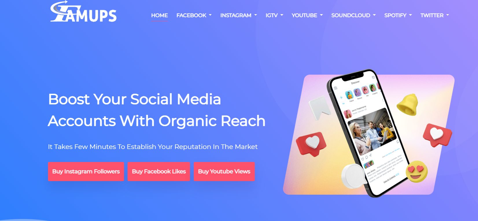 Famups - Kaufen Sie Twitter-Impressionen