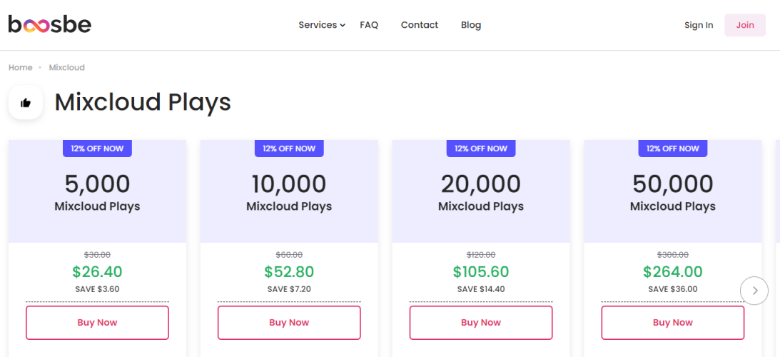 Boosbe - Mixcloud 推广服务