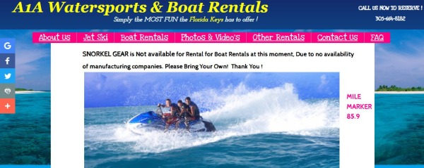 A1A Sports nautiques et location de bateaux