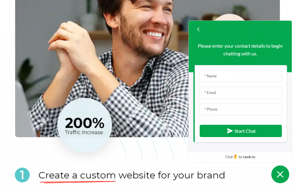 قم بتشغيل الدردشة المباشرة