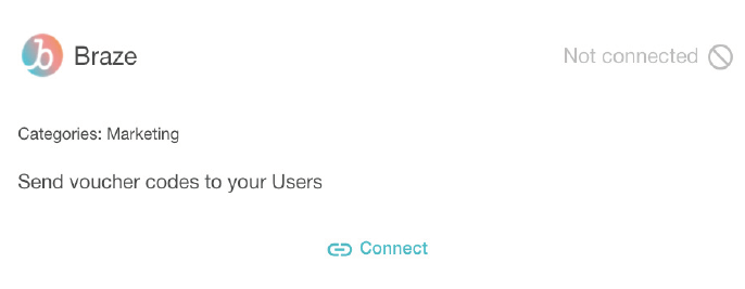 Collega il motore di promozione Braze & Voucherify