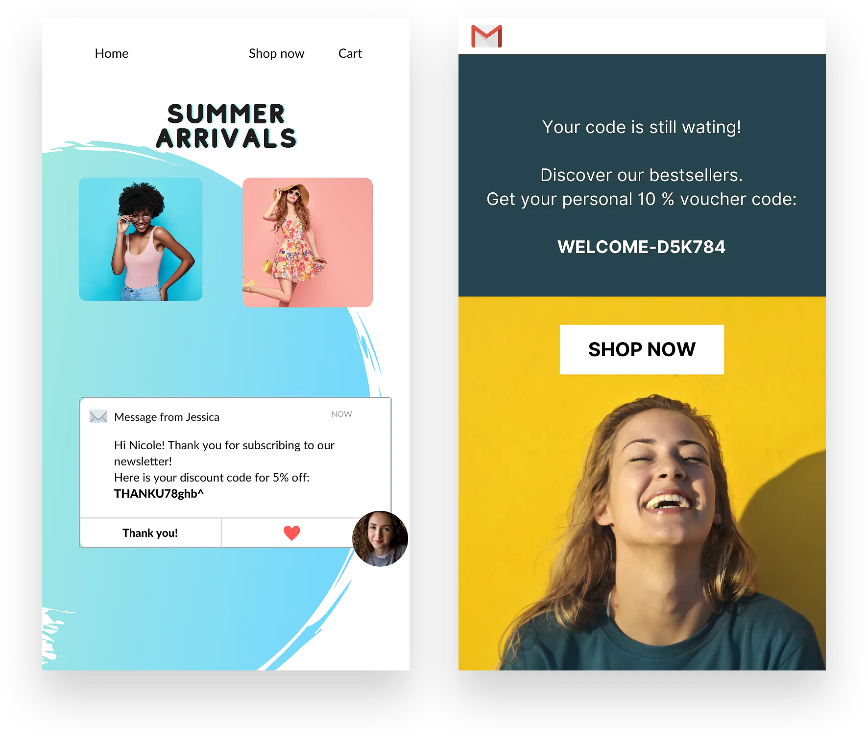 Braze & Voucherify Campagne di coupon di benvenuto