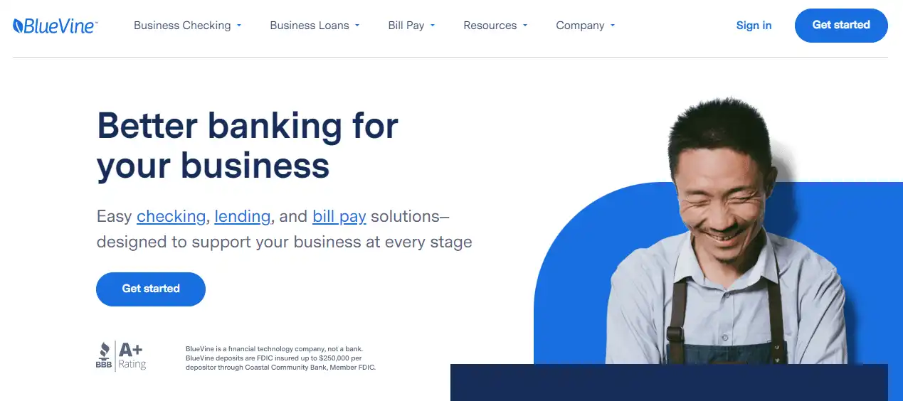Najlepsze internetowe konta bankowe dla firm 4 BlueVine - Best online banking for small business