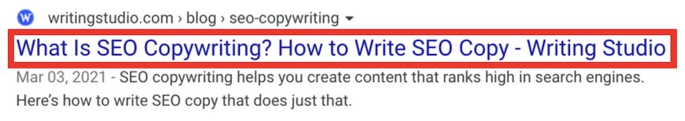 meta título para a palavra-chave seo copywriitng