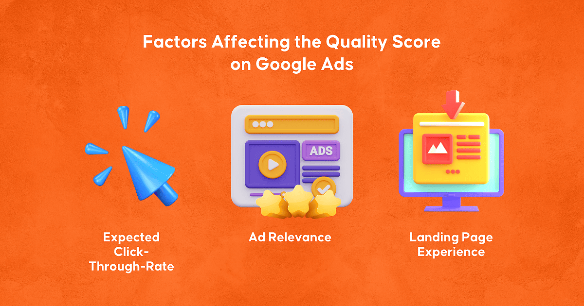 A lista de fatores que afetam o Índice de qualidade dos anúncios do Google