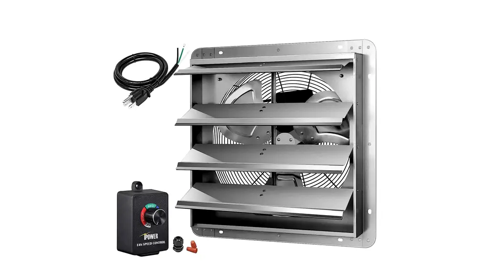 iPower 18英寸百叶窗排气扇铝