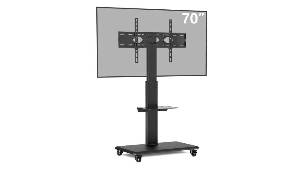 Tekerlekli ve Döner Montajlı Yuvarlanan TV Sehpası