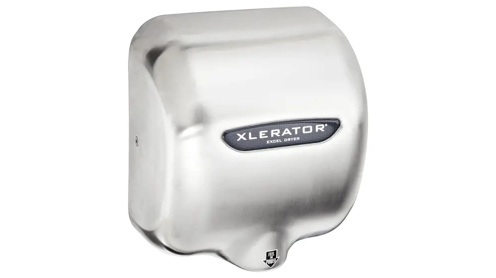 เครื่องเป่ามือความเร็วสูงอัตโนมัติ XLERATOR XL-SB พร้อมฝาครอบสแตนเลสขัดเงาและหัวฉีดลดเสียงรบกวน 1.1