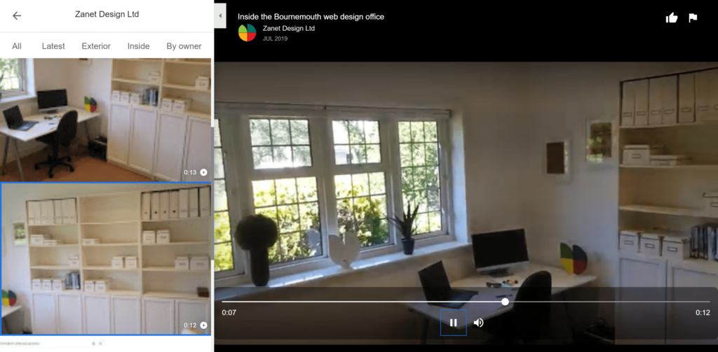 Tour Virtual no Google Meu Negócio