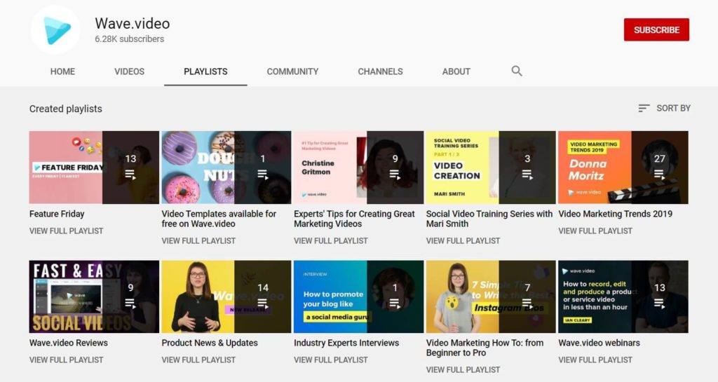 Wave.video YouTube-Kanal