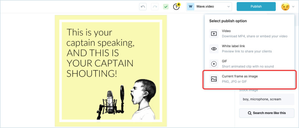 Jak wyeksportować obraz mema
