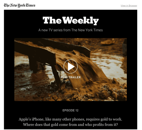 Video in E-Mail_The Weekly