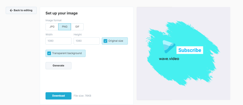 Загрузите водяной знак YouTube и сделайте его прозрачным