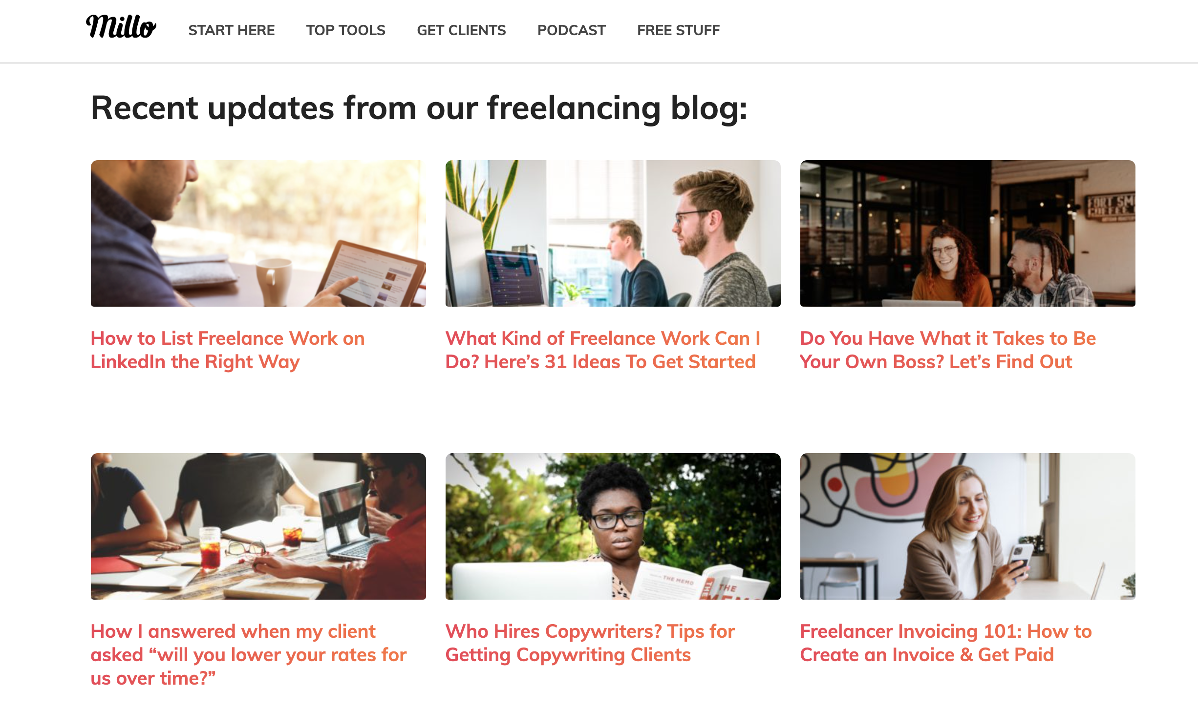 bloguri pentru afaceri mici - millo